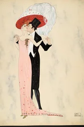 Ballgeflüster、1911年（pochoir print）